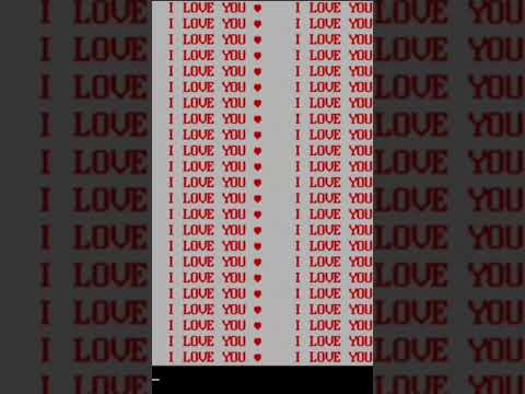 I LOVE YOU program in C Language || #shorts || #trending || #clanguage |#programming||#youtubeindia