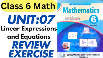 Class 6 Maths New Book Chapter 7 Review Exercise | Maths Class 6th New Course Chapter 7 Review Exer