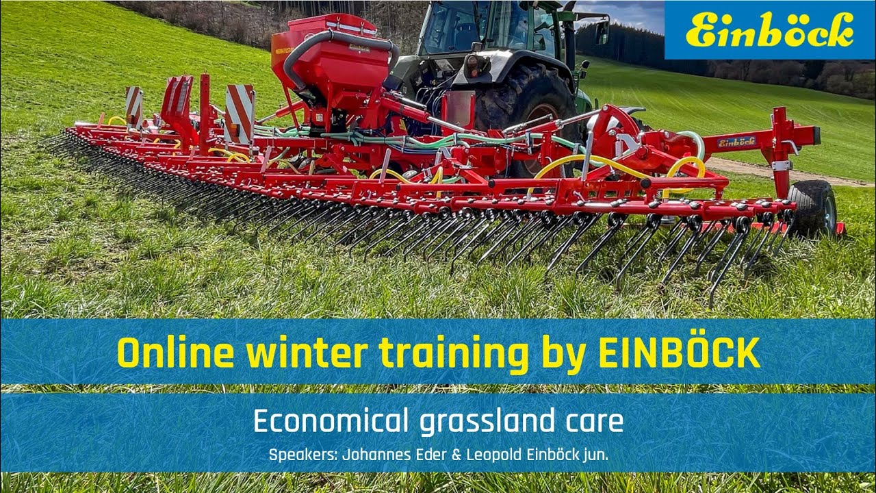 Einböck online training: "Economical grassland care"