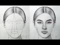 how to draw a face