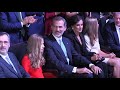 SS.MM.los Reyes y SS.AA.RR la Princesa de Asturias y la Infanta Sofía, en los premios FPdGi 2019