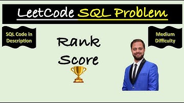 LeetCode SQL Problem - Rank Score 🏆 | SQL Query Tutorial #Database #Programming #oracle #leetcode