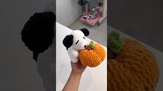 ♡ ♥︎  before and after making a Snoopy plush ❁ ˚ Pattern by crochetcalls #snoopy #palmpals #peanuts