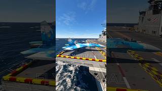 INSANE SU-27 Carrier Launch You Must See  #automobile #aviation #msfs2020 #shorts