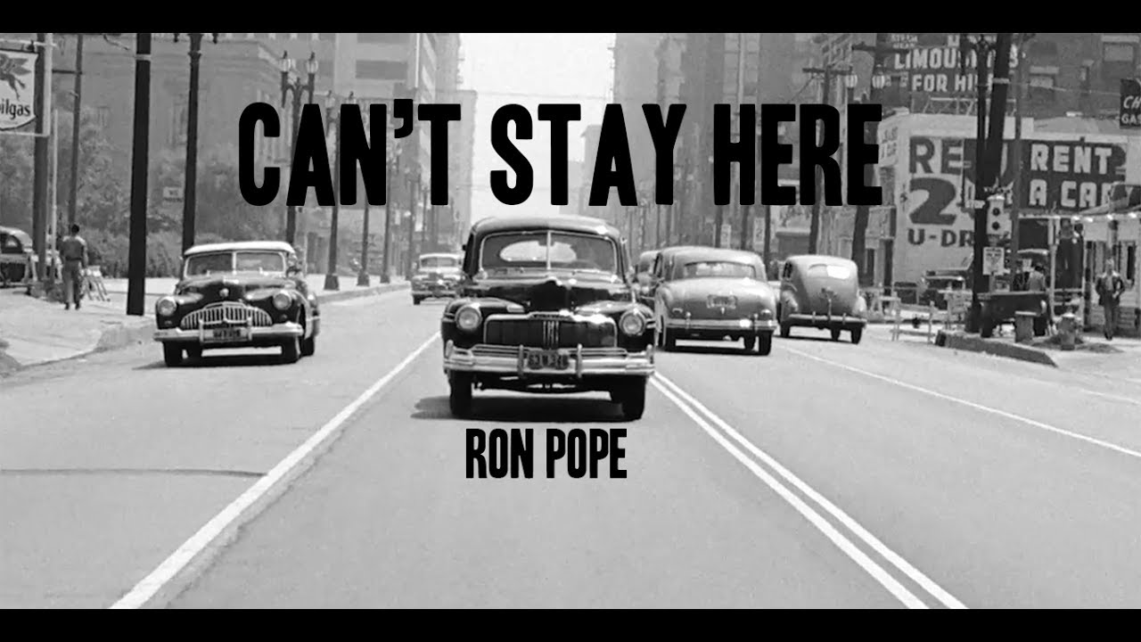 Ron Pope Can't Stay Here (Official Lyric Video) YouTube