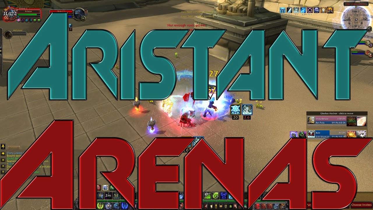 Aristant WoW Arenas, Frost DK And Destro Warlock Destruction