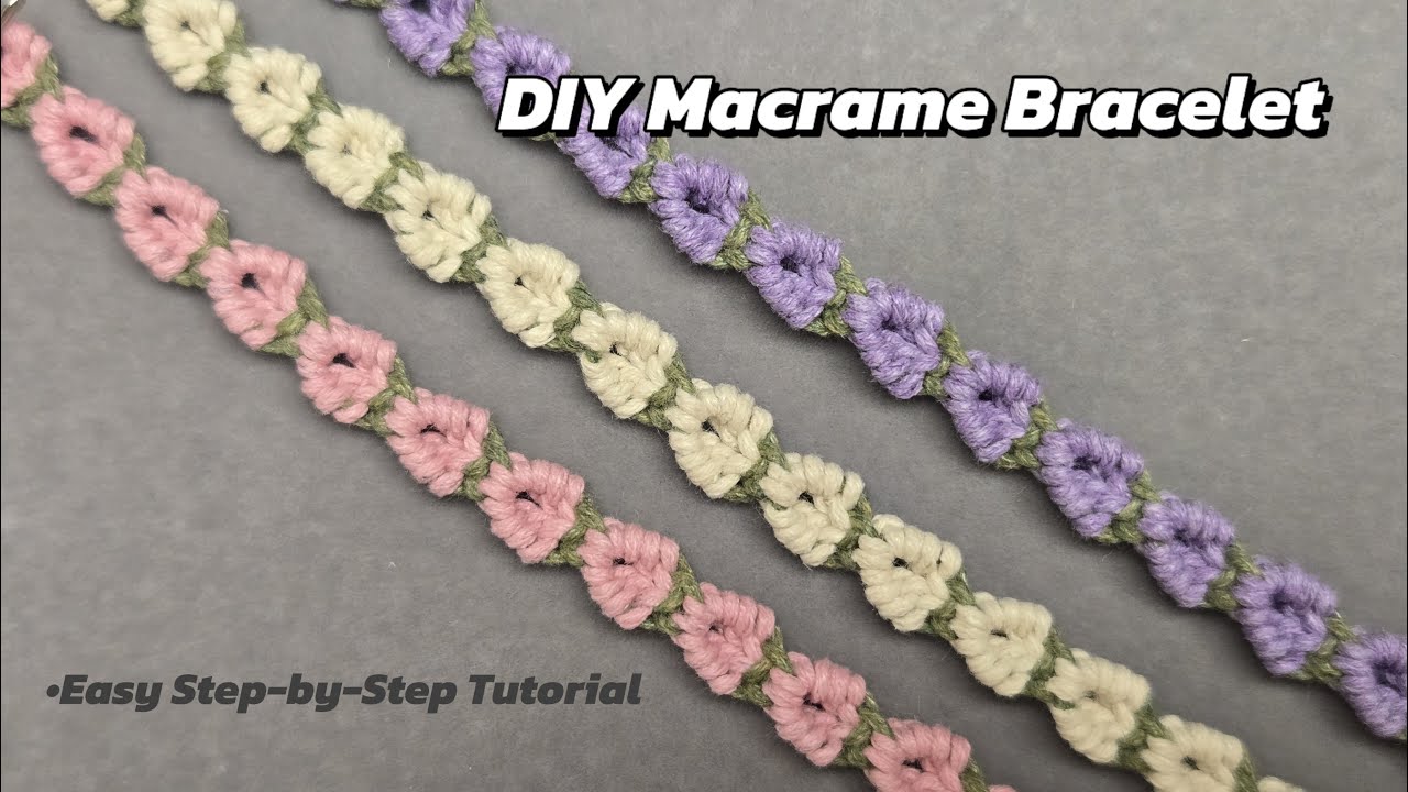 DIY Macrame Bracelet Tutorial | Slow, Step-by-Step & Detailed Tutorial ...