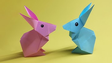 3D origami rabbit instructions | How to easy make an Origami Bunny | Paper Craft Animals DIY