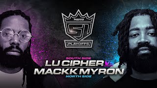 KOTD - Rap Battle - Lu Cipher vs Mackk Myron | #KOTDS1 Playoffs Rd. 2 (Re-Edit)
