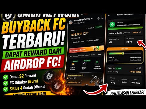 UNICH Network Buyback FC Terbaru! Cara Dapat Reward dari Airdrop FC & Penjelasan Buyback Pendapatan