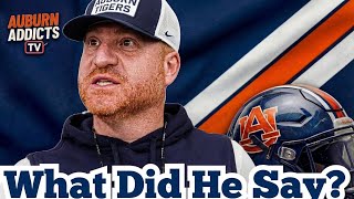 Auburn Football Coach Alex Golesh Press Conference (8-19)