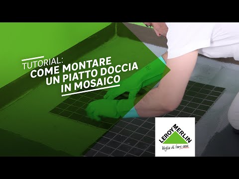 Realizzare un piatto doccia a pavimento con mosaico | Leroy Merlin