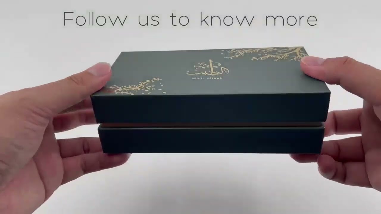 Lid off cover perfume vial box