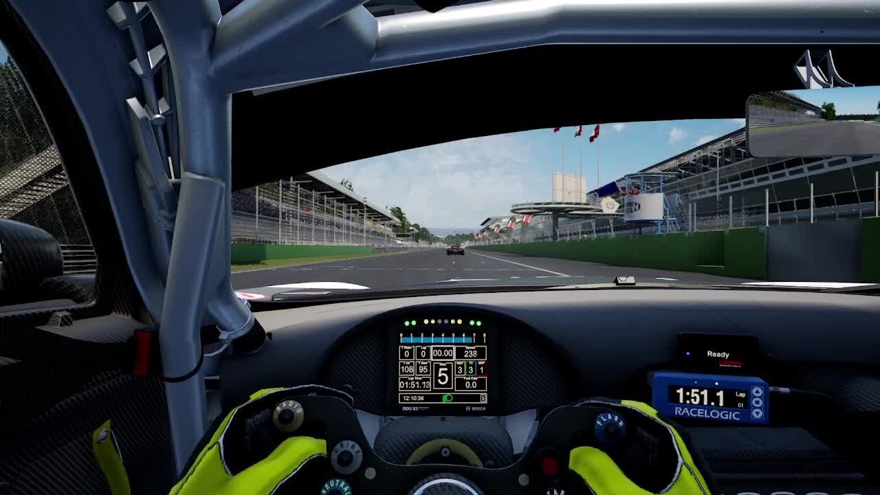 ACC Monza Mercedes AMG GT3 Evo 2020 (Dry) Track Guide (Hotlap + Telemetry)