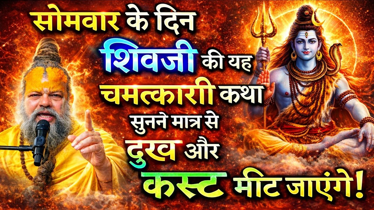 सोमवार के दिन भगवान शिव की यह कथा, सुनने मात्र से सारे कष्ट दूर हो जाते है ! Premanand ji Maharaj