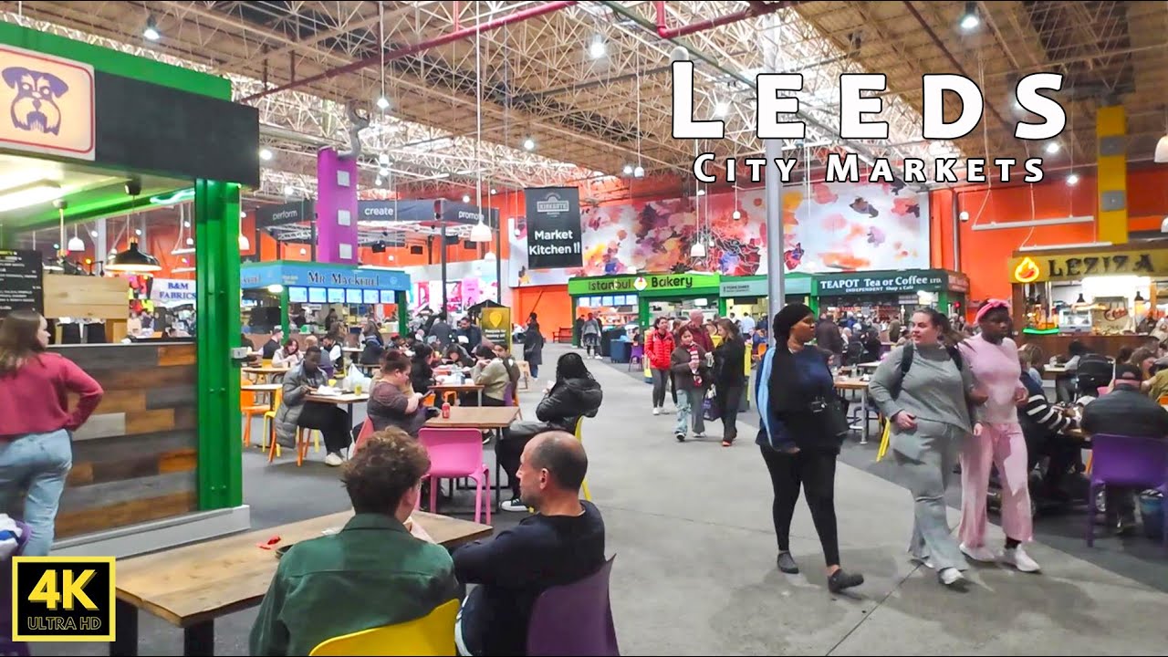 🇬🇧 Leeds City Markets, Food Plaza, Kirkgate Market, Mark & Spencer first started shop