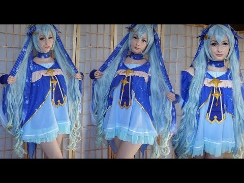 Hatsune Miku Snow And Star Princess Cosplay Unboxing Review Lena Youtube