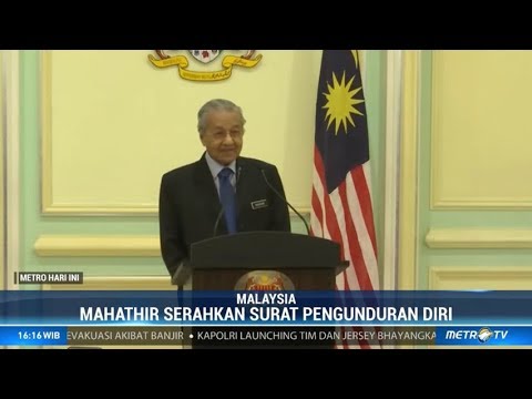 PM Malaysia Mahathir Mohamad Mengundurkan Diri