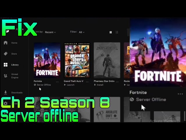 How to fix Fortnite server offline Epic Games launcher error -  GameRevolution