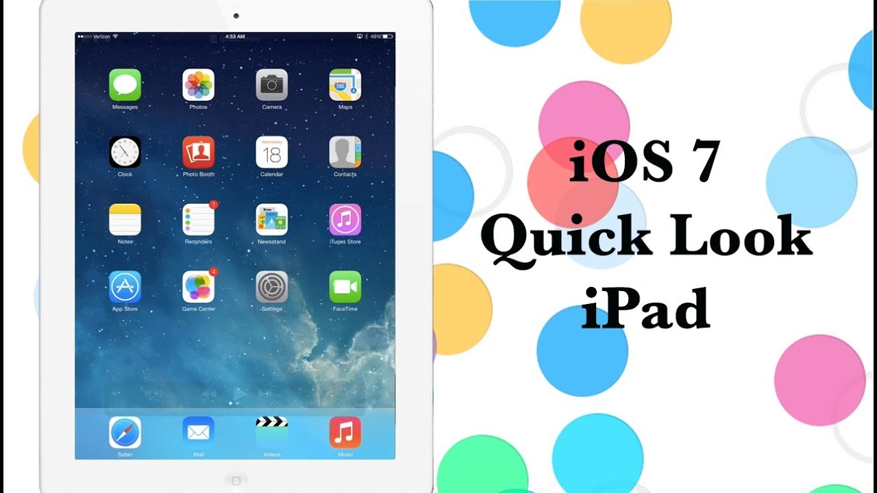 iOS 7 Features for iPad: Full Video Walkthrough - iPhone Hacks - YouTube