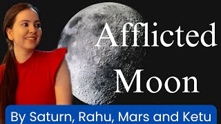 Afflicted Moon and Mental Challenges | पीडित चन्द्रमा #moon #astrology #horoscope