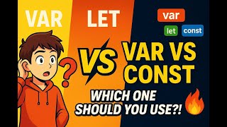 Var vs Let vs Const in JavaScript 🔥 What to Use & Why