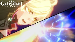 Mavuika VS The Abyss Cutscene Genshin Impact @qiqigenshinimpact