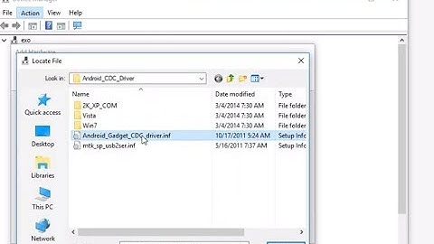 How to install Android CDC Driver ( Manual Installation )