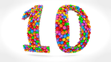 Learn Number 10 on 3d Color Balls | Sparta Fisheye Effect (sponsored by preview2effects)