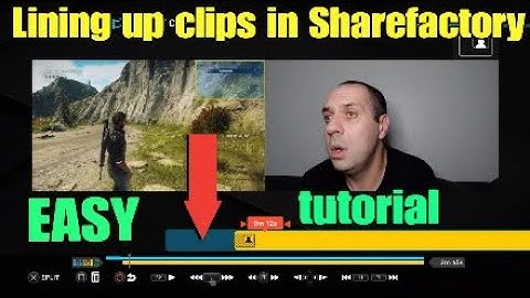 Lining up clips in Sharefactory (EASY) Sharefactory tutorial