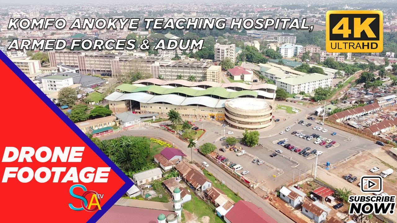 DRONE FOOTAGE KOMFO ANOKYE TEACHING HOSPITAL ARMED FORCES ADUM 4K drone-footage-komfo-anokye-teaching-hospital-armed-forces-adum-4k