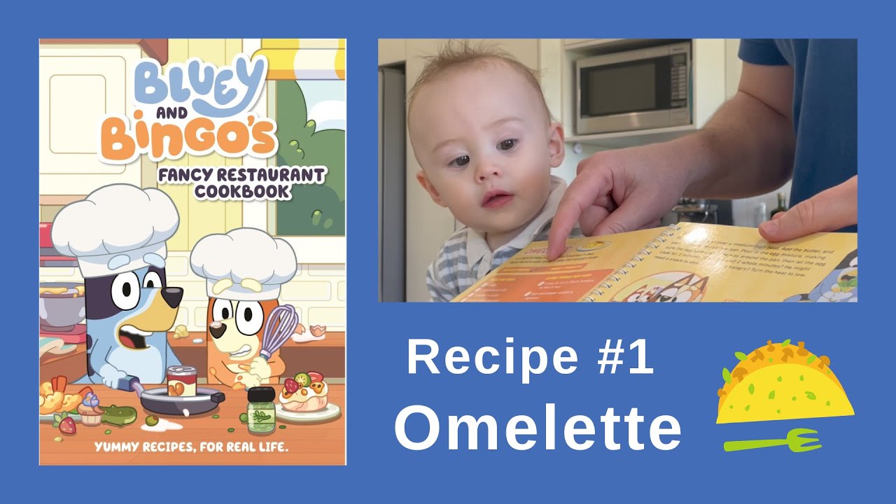 BLUEY Cookbook Recipe 1 Omelette YouTube BLUEY Cookbook Recipe 1 Omelette YouTube