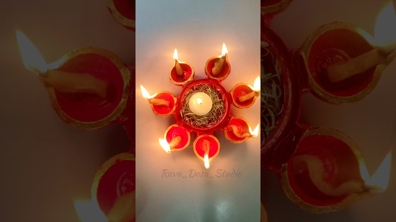 DIY Diya decor for Diwali festive / Pooja
#navratri #in