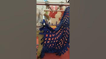 Children indoor soft play  single-plank bridge installation