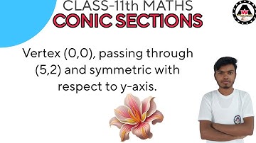 Vertex (0,0), passing through (5,2) and symmetric with respect to y-axis.|| Worldeez Academy