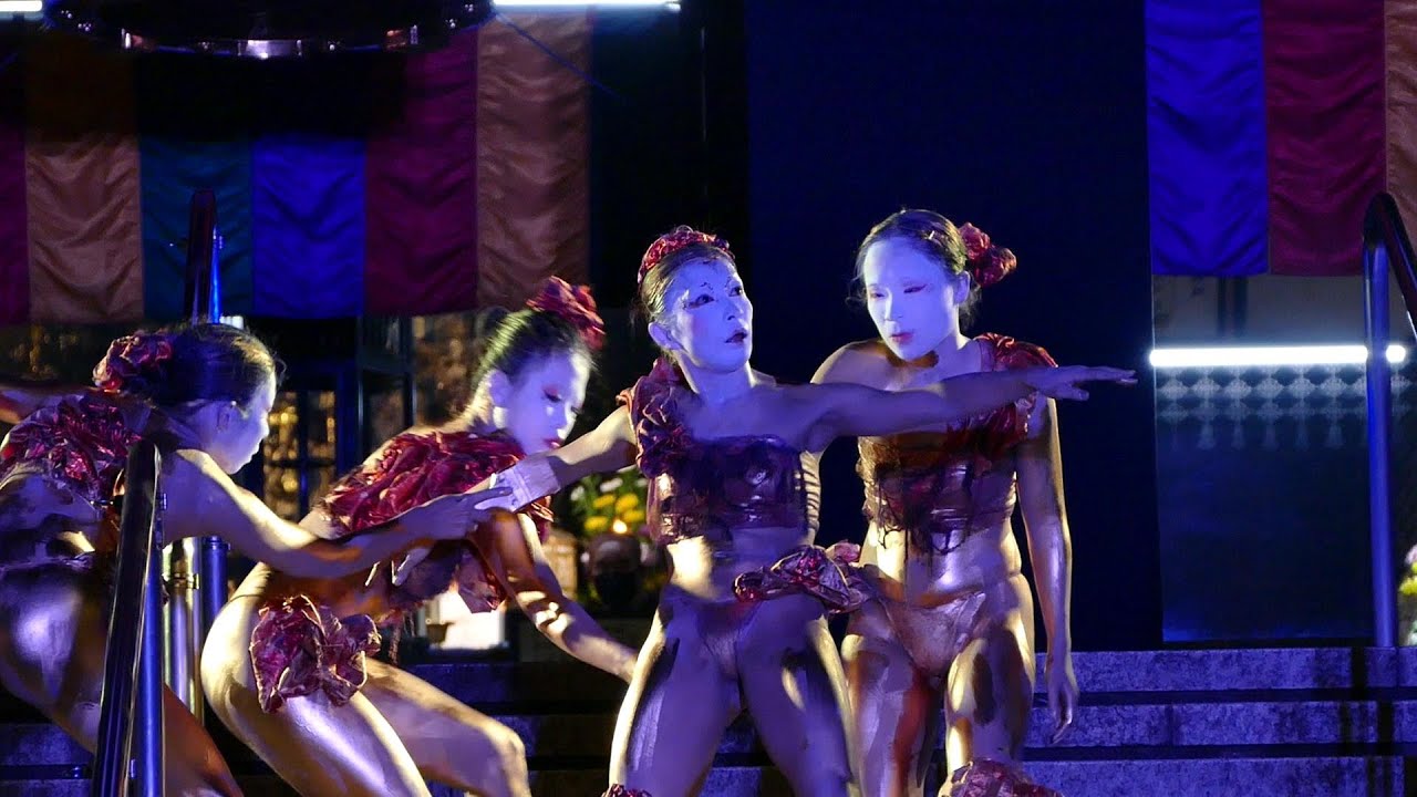 大須大道町人祭 2022（大駱駝艦の金粉ショー）大須観音　Gold Body Painting Show