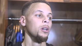 Steph Curry FaceTimes with his sister during an interview
