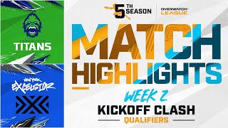 @vancouvertitans  vs @NYXLOverwatch | Kickoff Clash Qualifiers Highlights | Week 2 Day 2