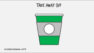DRAWATHON: Draw a Take Away Cup in PowerPoint
