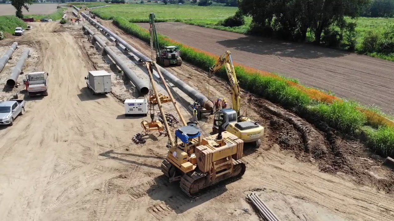 Gasdotto eseguito con tecnica TOC e rig paralleli