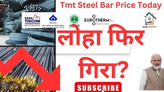 लोहा फिर गिर गया❓Steel Rate in India Today ⏬ Tata Steel vs Kamdhenu Steel By Buildmakaan