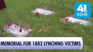 Lawrence Community Marks 144 Years Since 1882 Lynching with Memorial Headstones