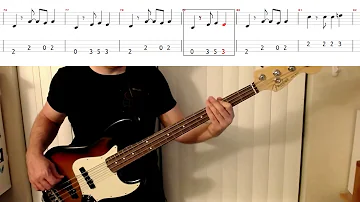 Earth, Wind & Fire - Let's Groove (Bass Cover) (Play-along tab)