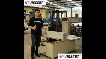 Testing the JIGSCUT puzzle machine TYC30 by cut the empty cardboard