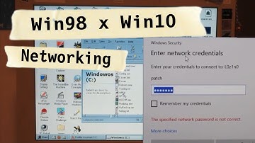 Networking Win98 and Win10 together