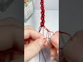 beautiful red and black thread bracelet 🌈🥰#handmade #jewelrytutorial #jewelrydesign #diy