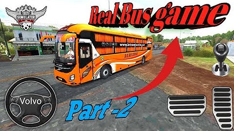 Real Bus  BR travel Volvo 9600 sleeper Bus village driving game - Android gameplay #2k 
