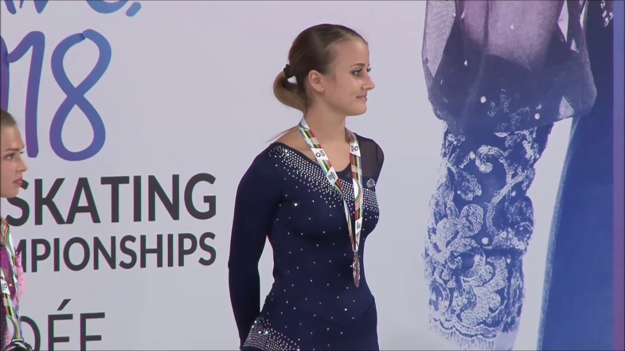 Awards Ceremony Junior World 2018 France /  Церемония награждения на ЧМ 2018 по фигурному катанию