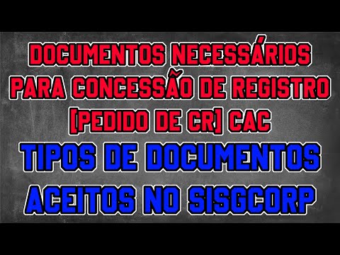 DETALHAMENTO DE DOCUMENTOS ACEITOS NO SISGCORP PARA PEDIDO DE CR (VIA DIEX EMITIDO PELA DFPC)