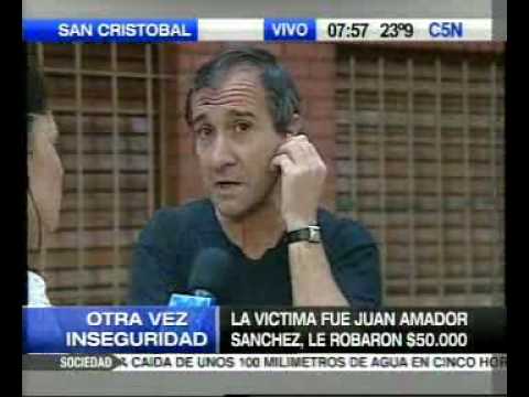 Habl Juan Amador Snchez, tras el asalto: "Me dijer...
